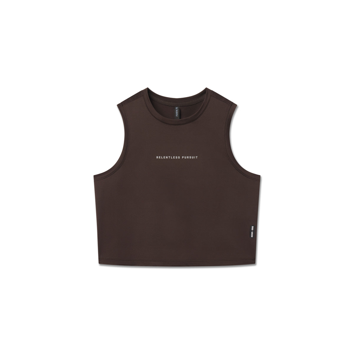 AeroSilver Tank Top in Dark Earth, front view