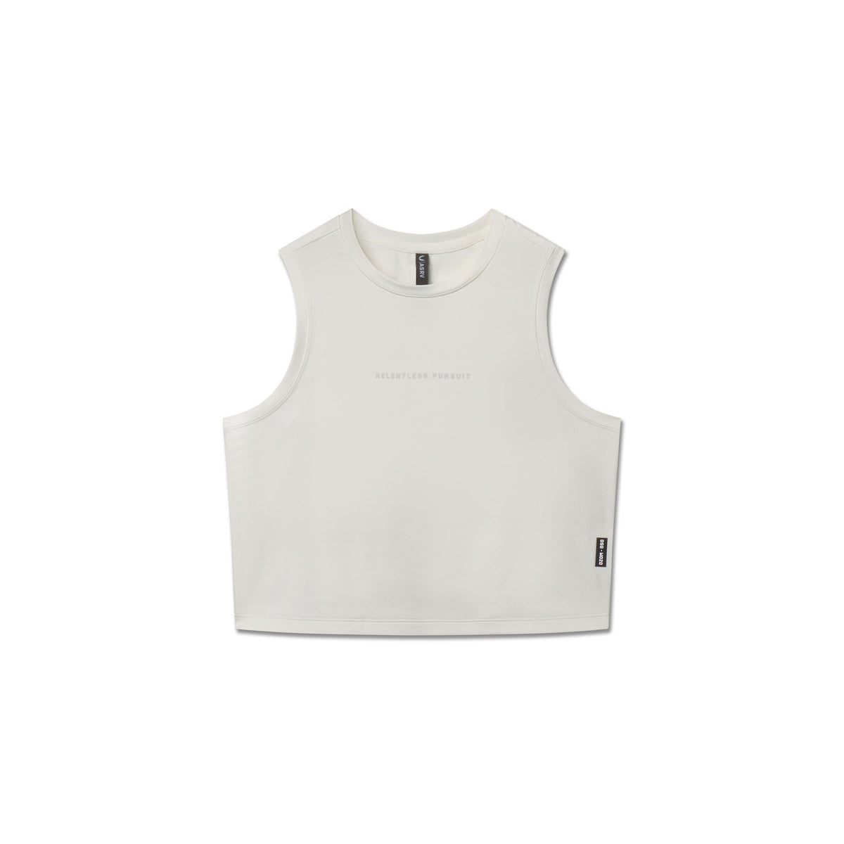 Flatlay of AeroSilver® Tank Top in ivory cream, front view