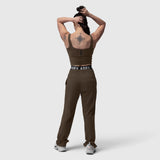 W022. LYCRA® 2-in-1 Tank Top - Dark Earth