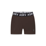 W027. Lycra® Ribbed Short - Dark Earth