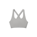W039. LYCRA® Hybrid Sports Bra - Slate Grey