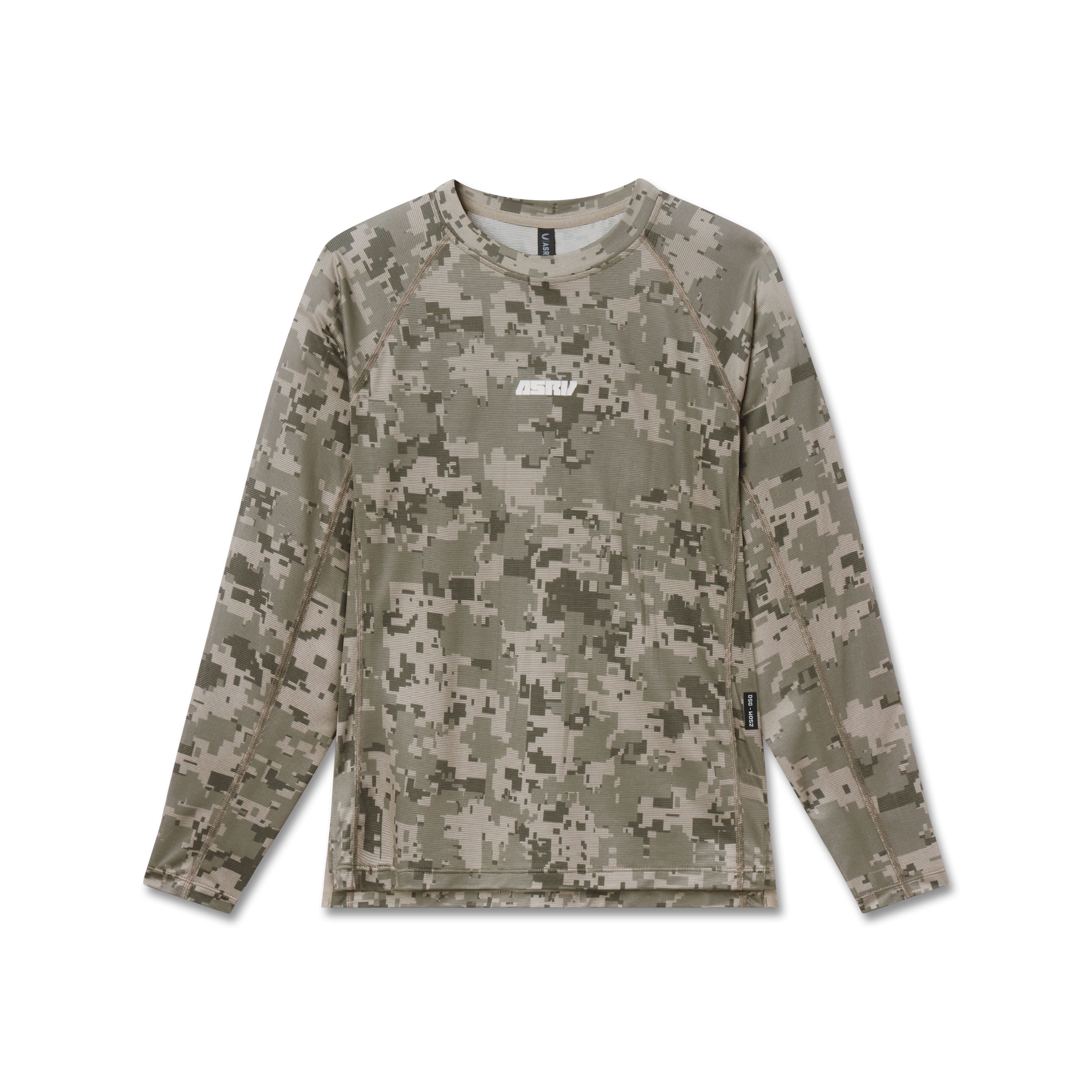 flatlay Polartec® Delta Longsleeve in digital camo, front view