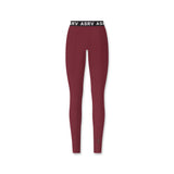 W071. LYCRA® Ribbed Legging - Crimson