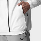 0943. Performance Fleece Zip Hoodie - White