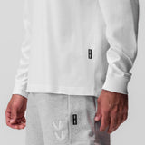 0851. Tech Essential™ Relaxed Long Sleeve - White