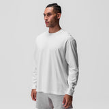 0851. Tech Essential™ Relaxed Long Sleeve - White