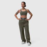W034. Sorona® Terry Straight Leg Sweats - Olive