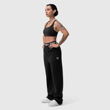 W034. Sorona® Terry Straight Leg Sweats - Black