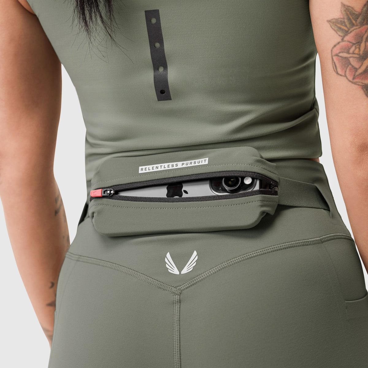 W030. LYCRA® 3-in-1 Legging - Sage
