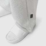 W034. Sorona® Terry Straight Leg Sweats - Heather Grey