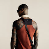 0809. Supima® Mesh Panel Training Singlet - Brick