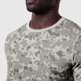 1112. Waffle Knit Longsleeve - Digital Camo