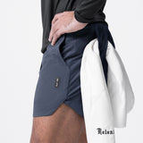 0751. Tetra-Lite® 5" Linerless Short - Navy "Wings"
