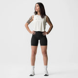 ASRV x Tonal Women's AeroSilver® Cropped Training Tank - Ivory Cream