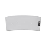 flatlay Ice-Skin Performance Headband in slate grey, front view showing ASRV branding