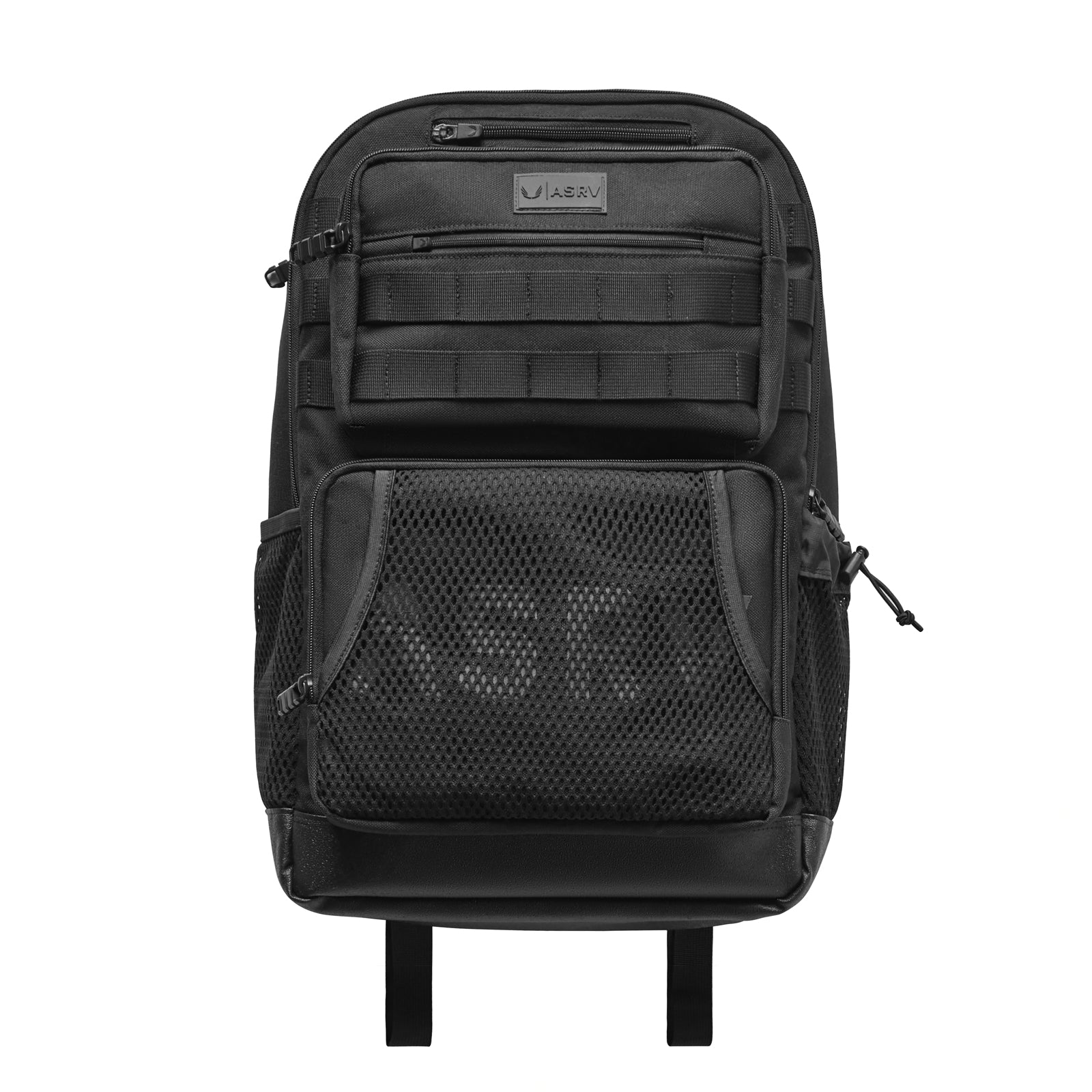Flatlay 0200 Cordura® Modular 2-in-1 Crossbody Backpack in black, front view