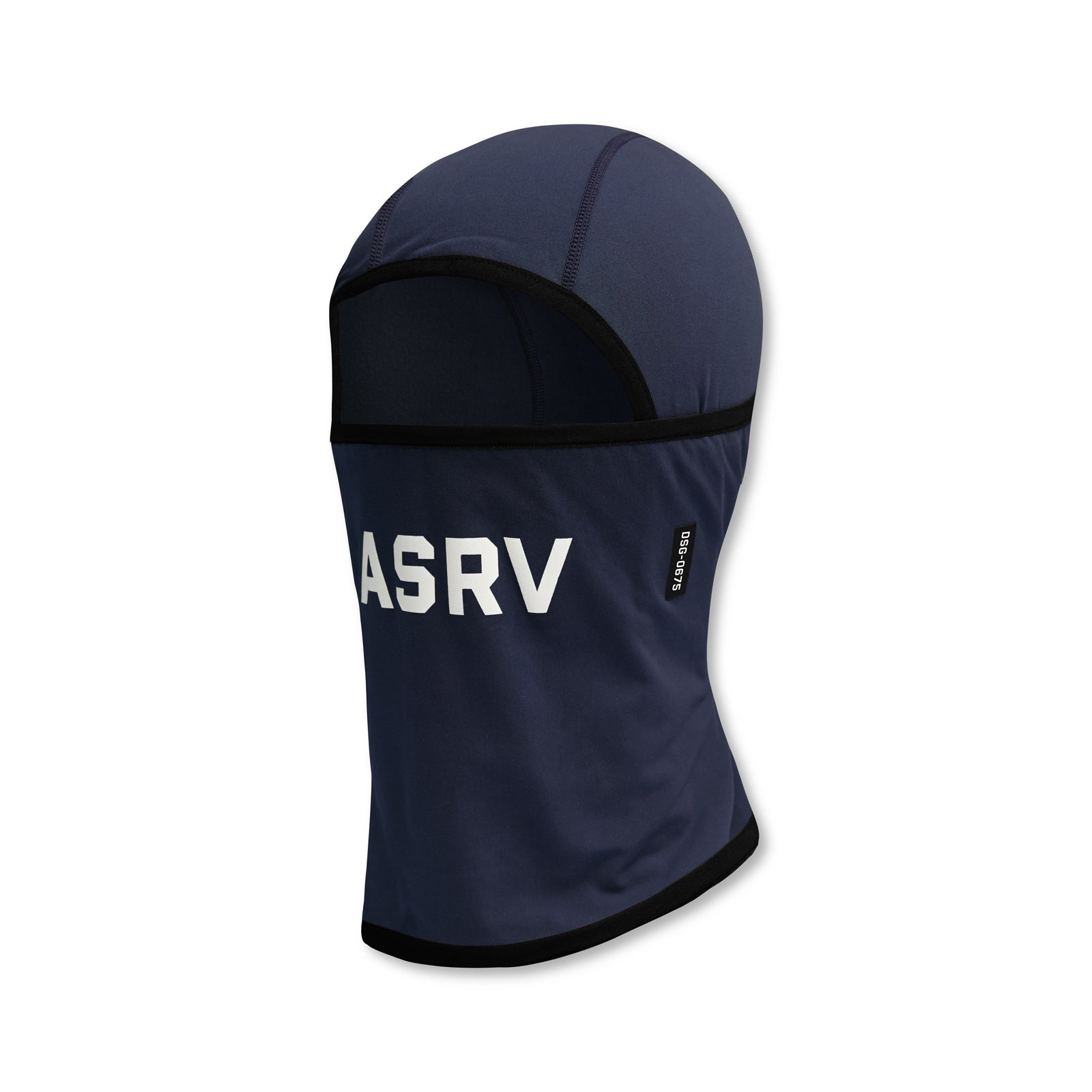 Flatlay Thermal Balaclava in navy, front view