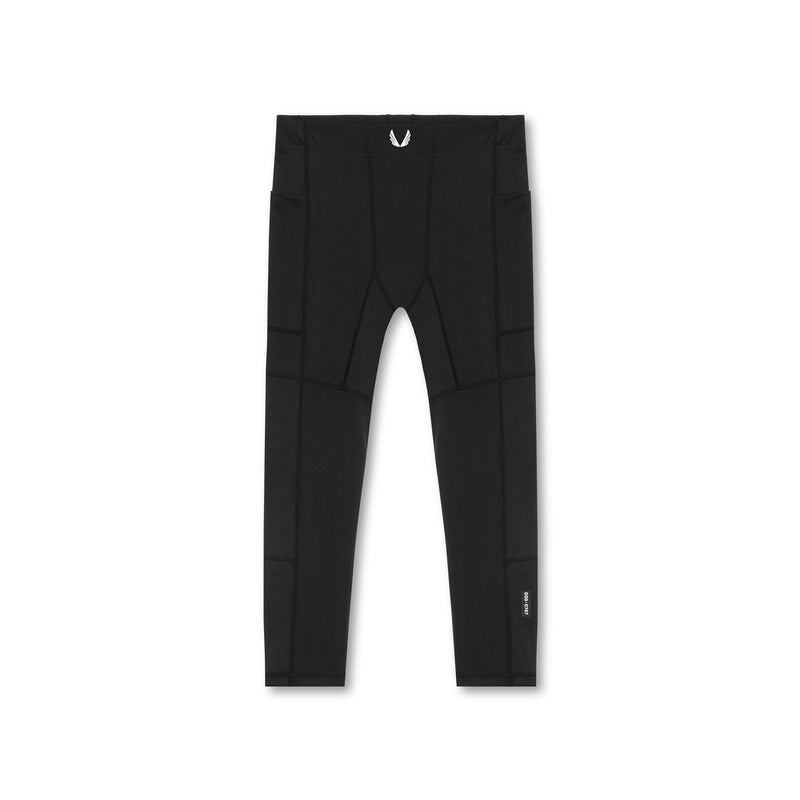 0747. WarpFlexx™ Side Pocket 3/4-Length Legging - Black