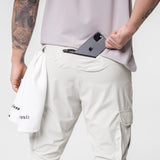 0437. Tetra-Lite® Cargo High Rib Jogger - Stone Reflective