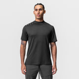 0684. Core Mock Neck Tee - Black