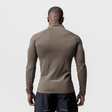 0725. Core Fitted Quarter Zip - Deep Taupe