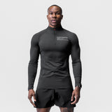 0725. Core Fitted Quarter Zip - Black