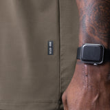 0715. Core Mesh Oversized Tee - Deep Taupe