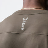 0715. Core Mesh Oversized Tee - Deep Taupe