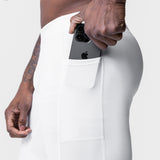 0747. WarpFlexx™ Side Pocket 3/4-Length Legging - White