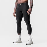 0747. WarpFlexx® Side Pocket 3/4-Length Legging - Black