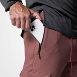 0654. Tech-Terry™ Cargo High Rib Jogger - Red Earth