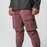 0654. Tech-Terry™ Cargo High Rib Jogger - Red Earth