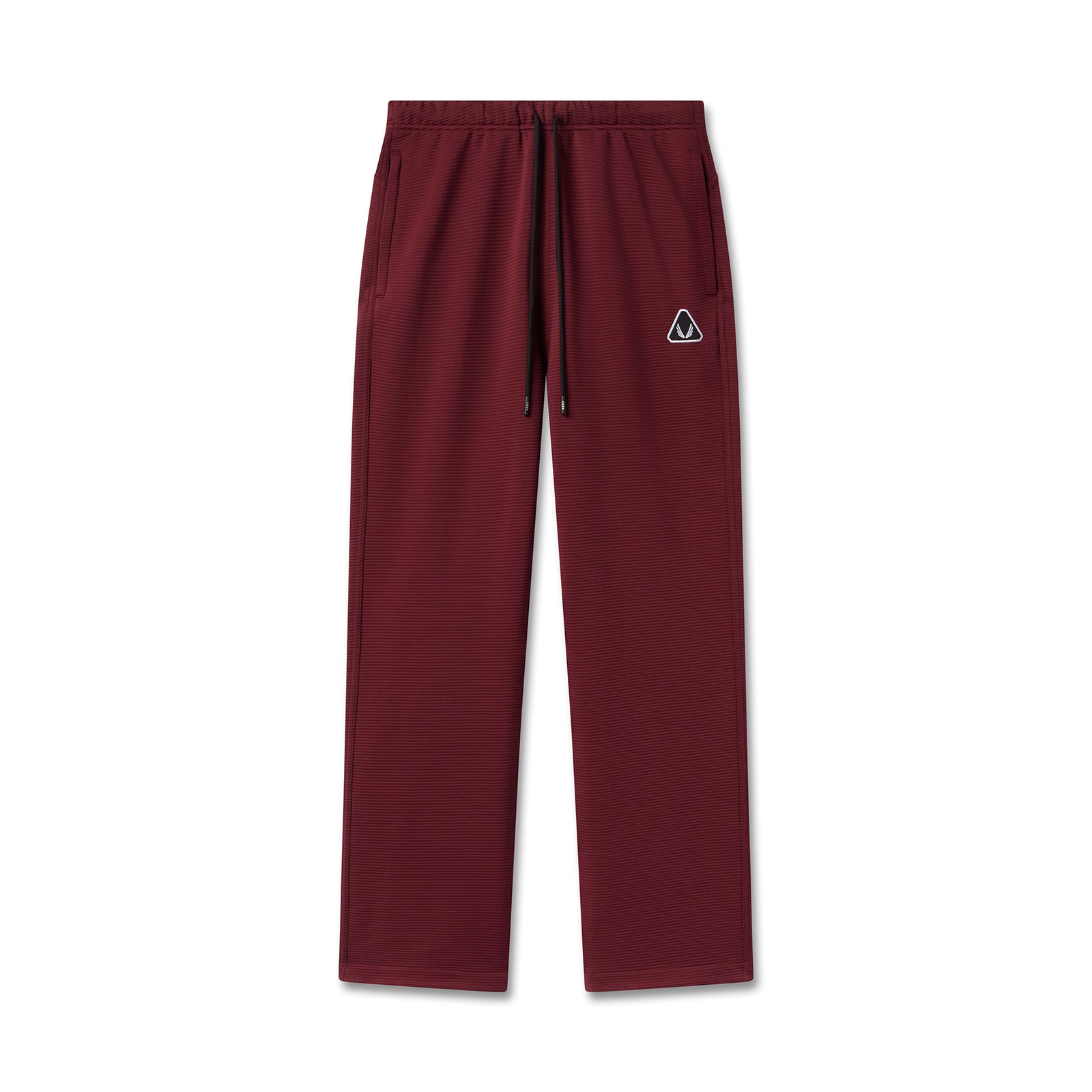 flatlay Deltapeak® Straight Leg Sweats in crimson, front view