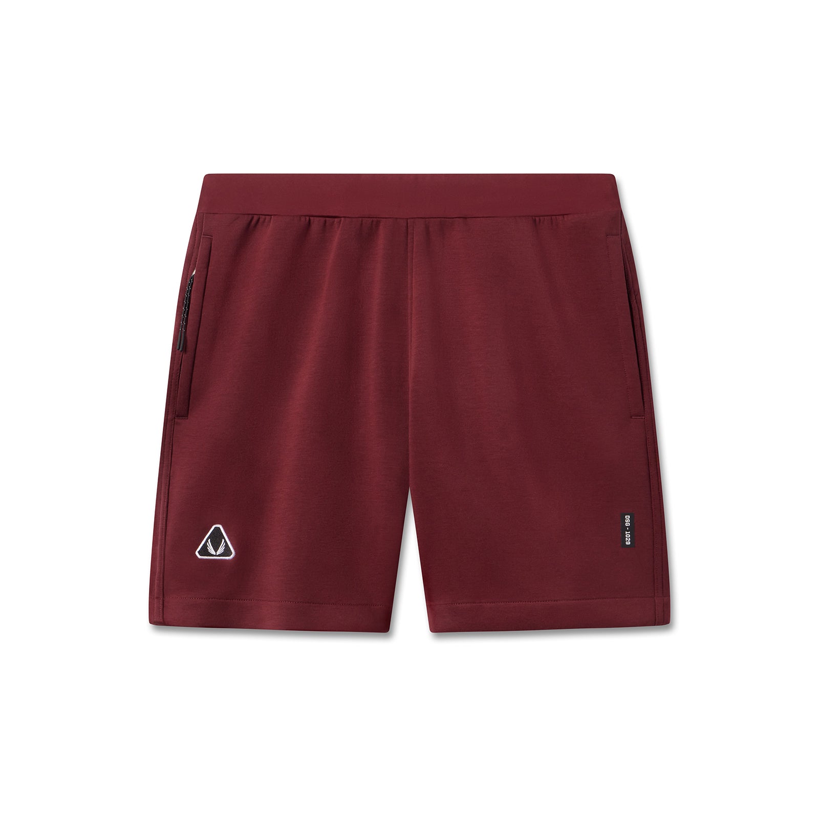 Dri-Core Training Short in crimson, front view
