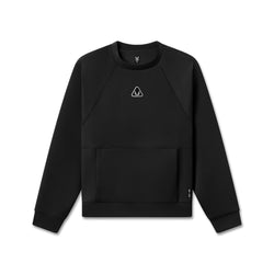 1020. Dri-Core™ Oversized Crewneck - Black