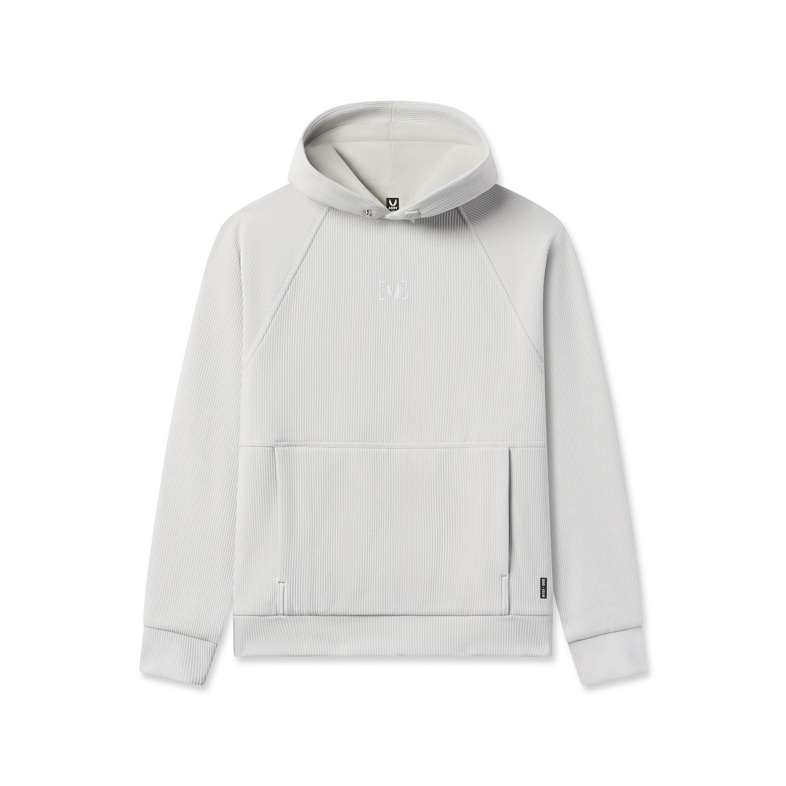 flatlay Deltapeak® Oversized Hoodie in light grey, front view
