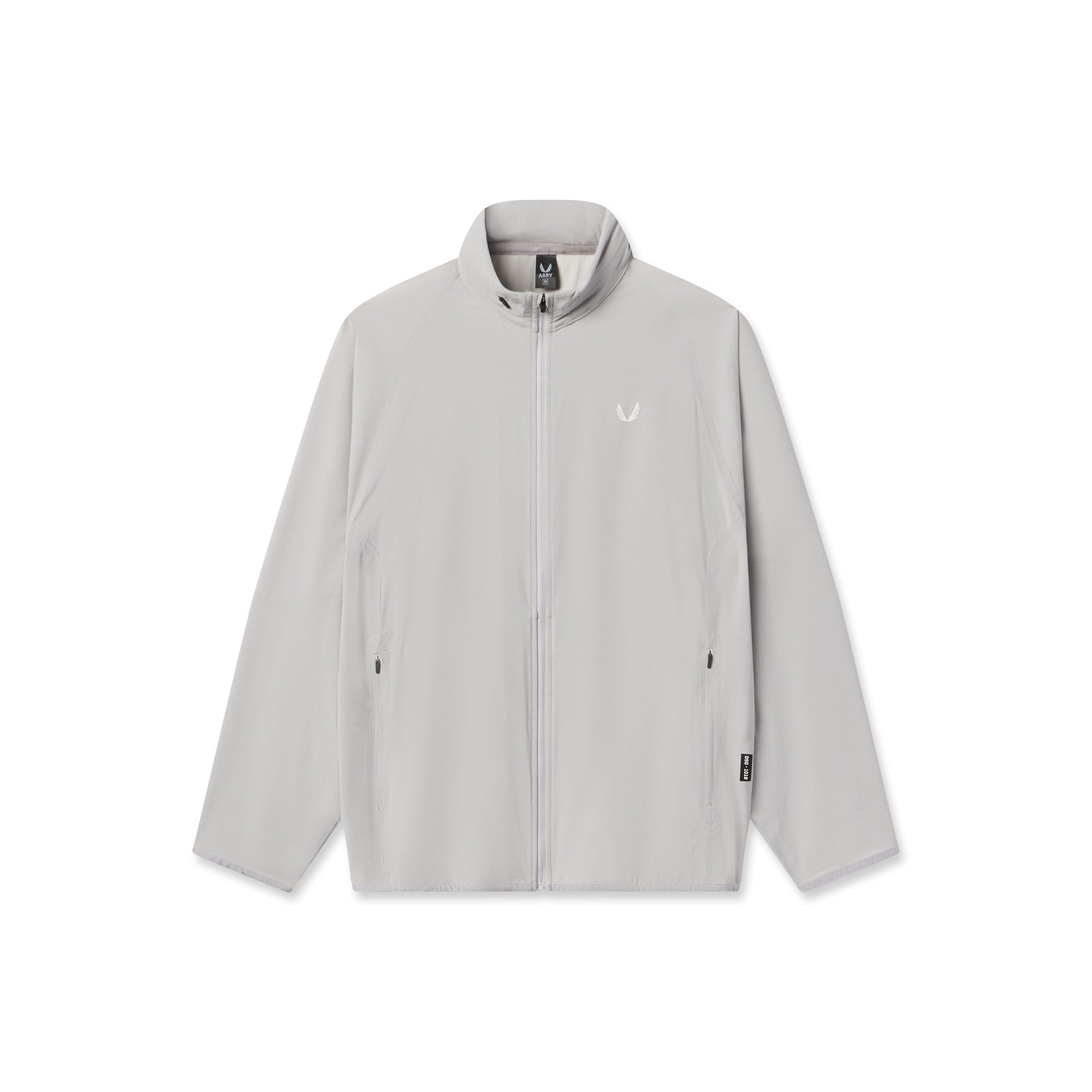 Flatlay of Aerotex Weather-Ready Bonded Windbreaker in slate grey, front view