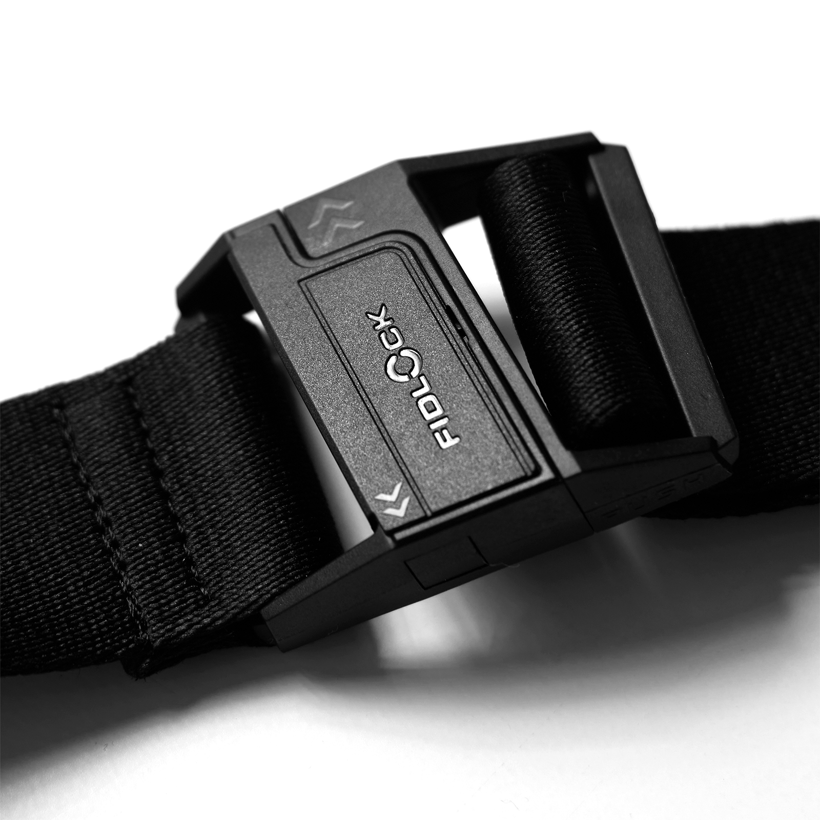 MOLLE Crossbody Bag in black, worn across body