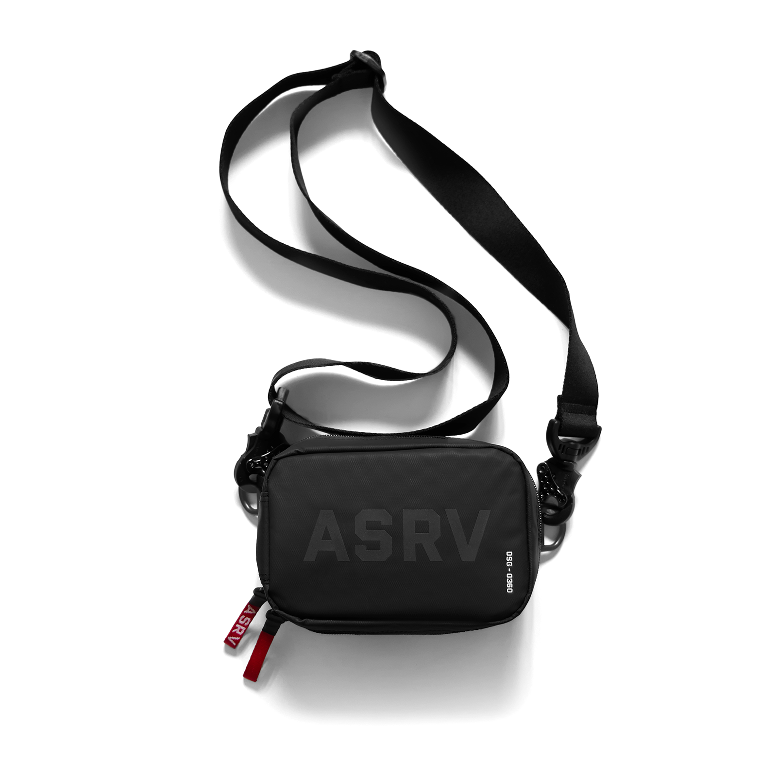 Flatlay 0360 Modular Hard Case Bag in black with shoulder strap