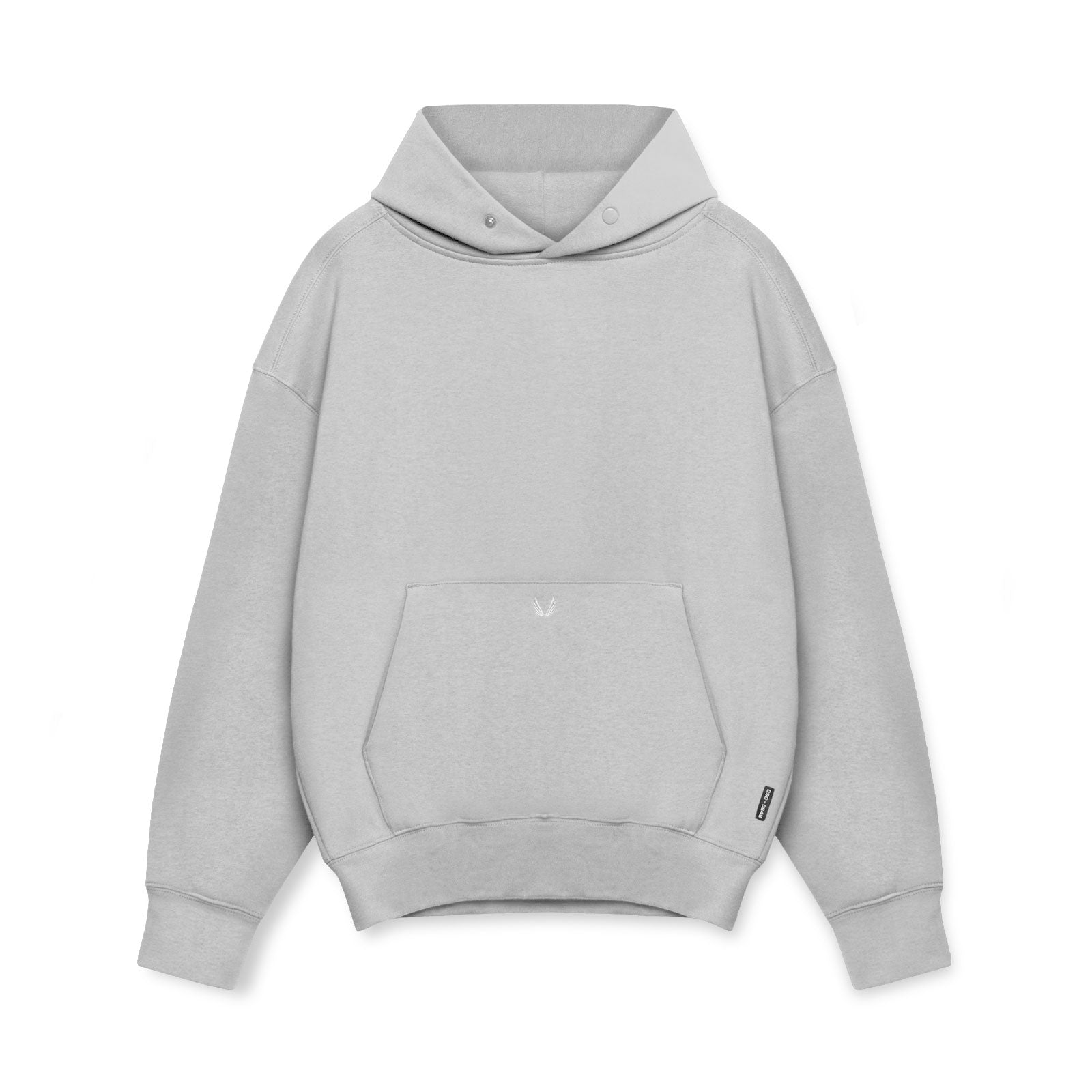 Flatlay of Tech-Terry™ Hoodie in heather grey, front view