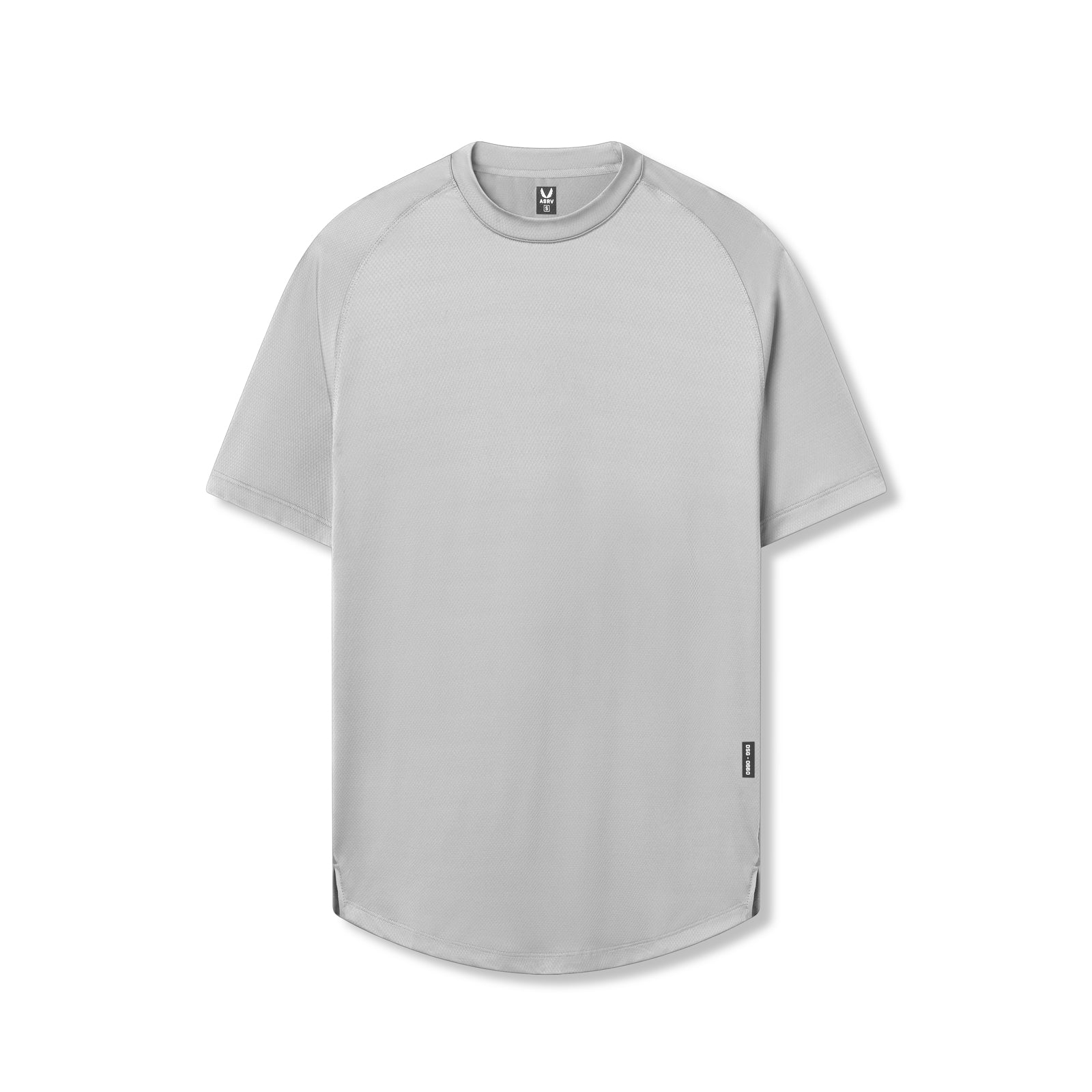 flatlay AeroSilver Established Tee in slate grey, front view