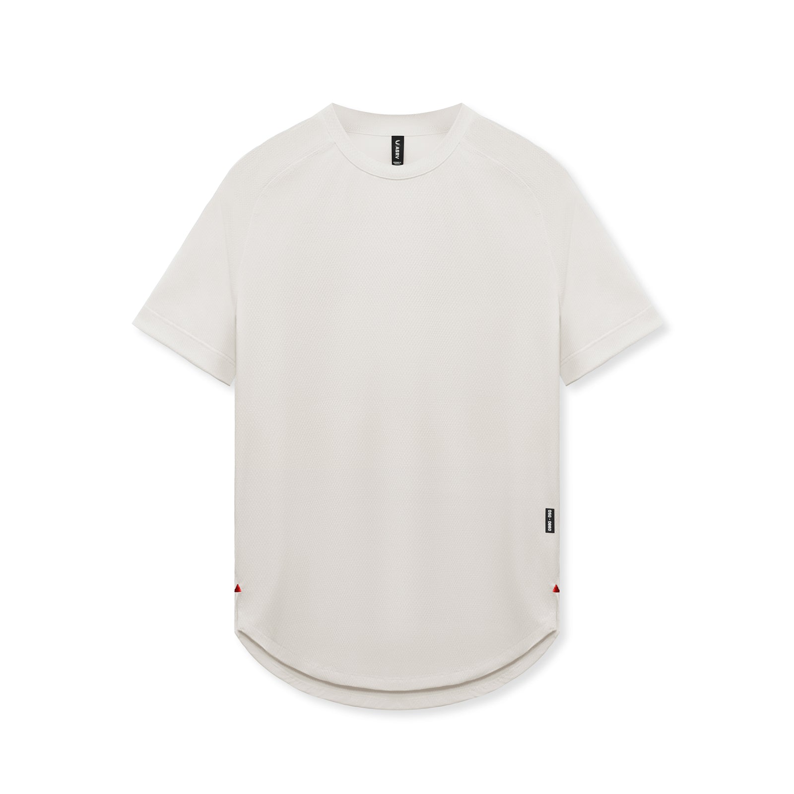 flatlay AeroSilver Established Tee in stone, front view
