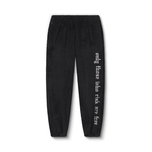 1008. Womens Sherpa Recovery Sweats - Black/White