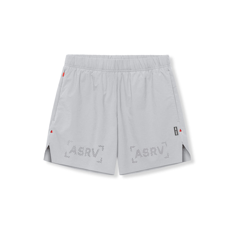 0737. Ripstop 6” Perforated Short - Slate Grey