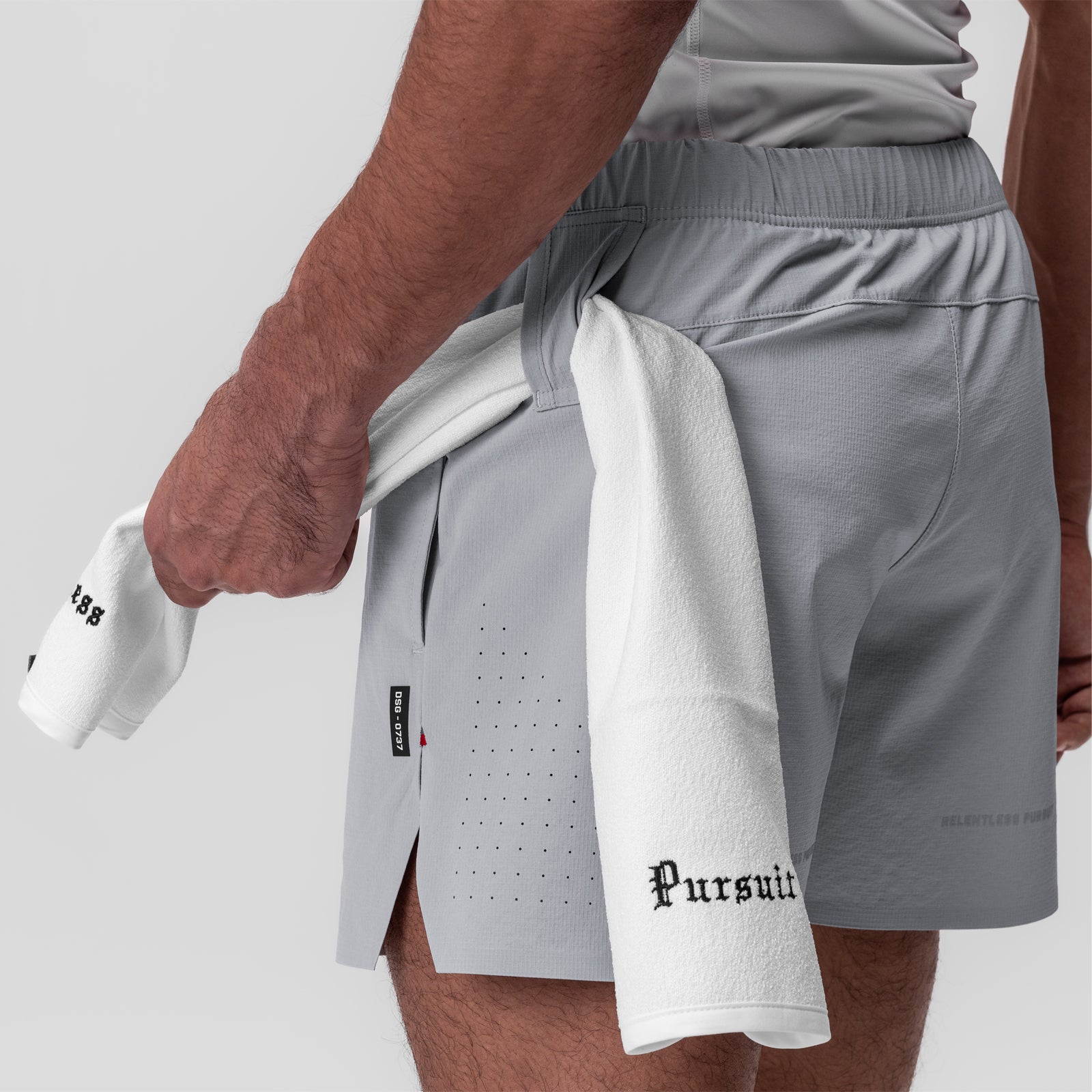 〈LES SIX〉 EXPLODED wp shorts color:grey 0737_SlateGrey_RipstopPerforat