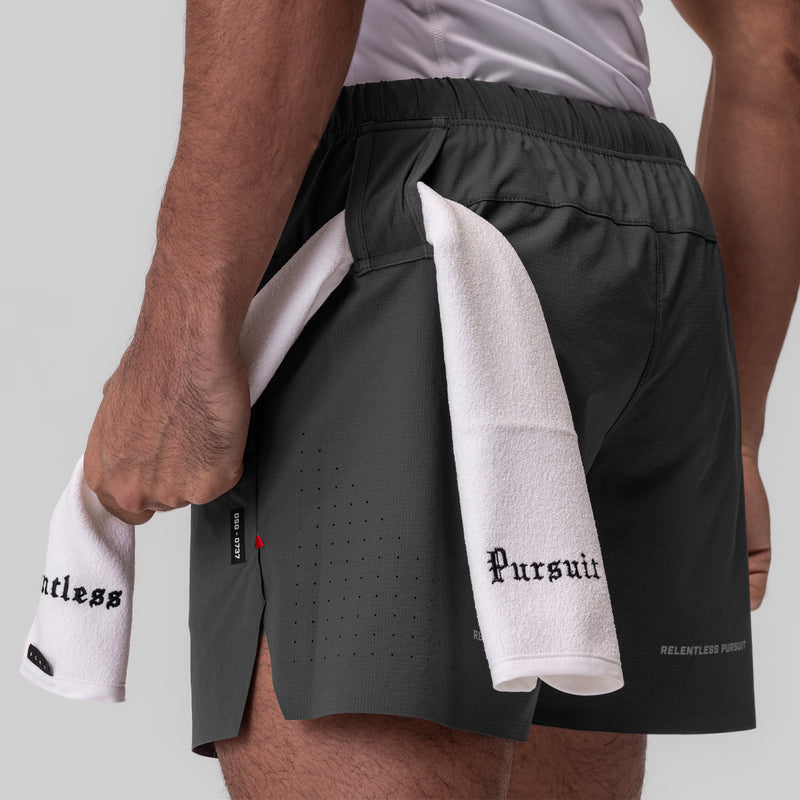 0737. Ripstop 6" Perforated Short - Space Grey