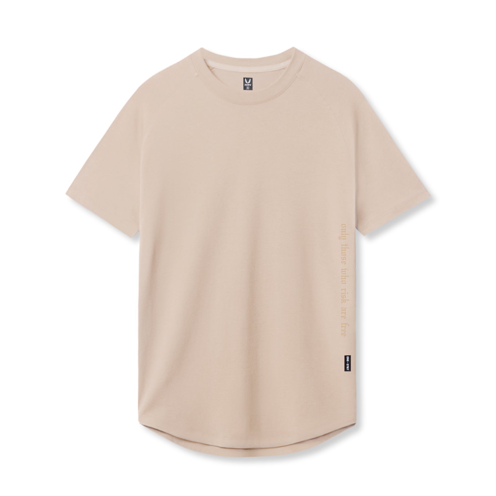 flatlay of Supima® Established Tee in beige, front view