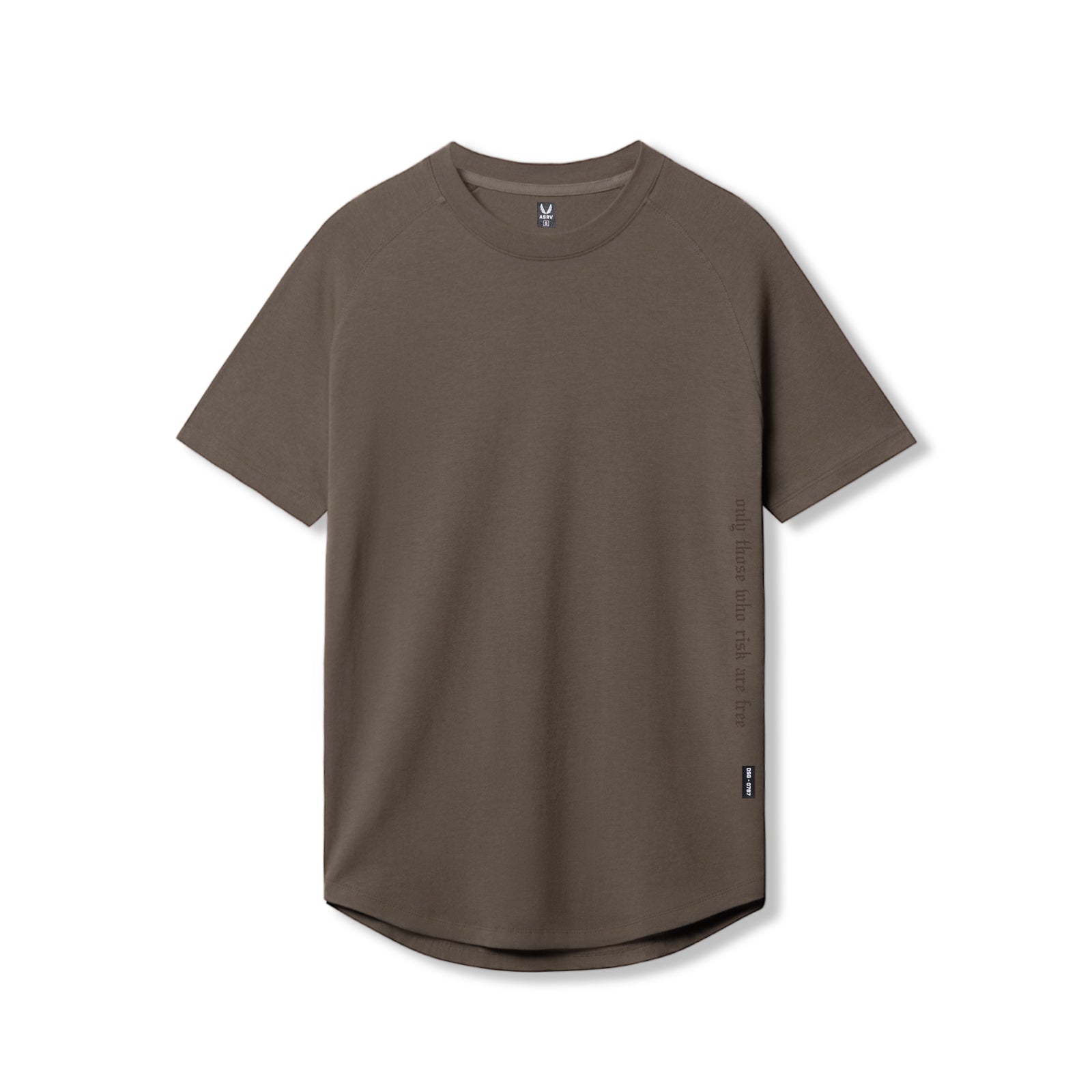 Flatlay of Supima® Established Tee in deep taupe, front view