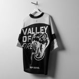 0772. SilverPlus™ Mesh Oversized Jersey  - Black "Valley of Fire"