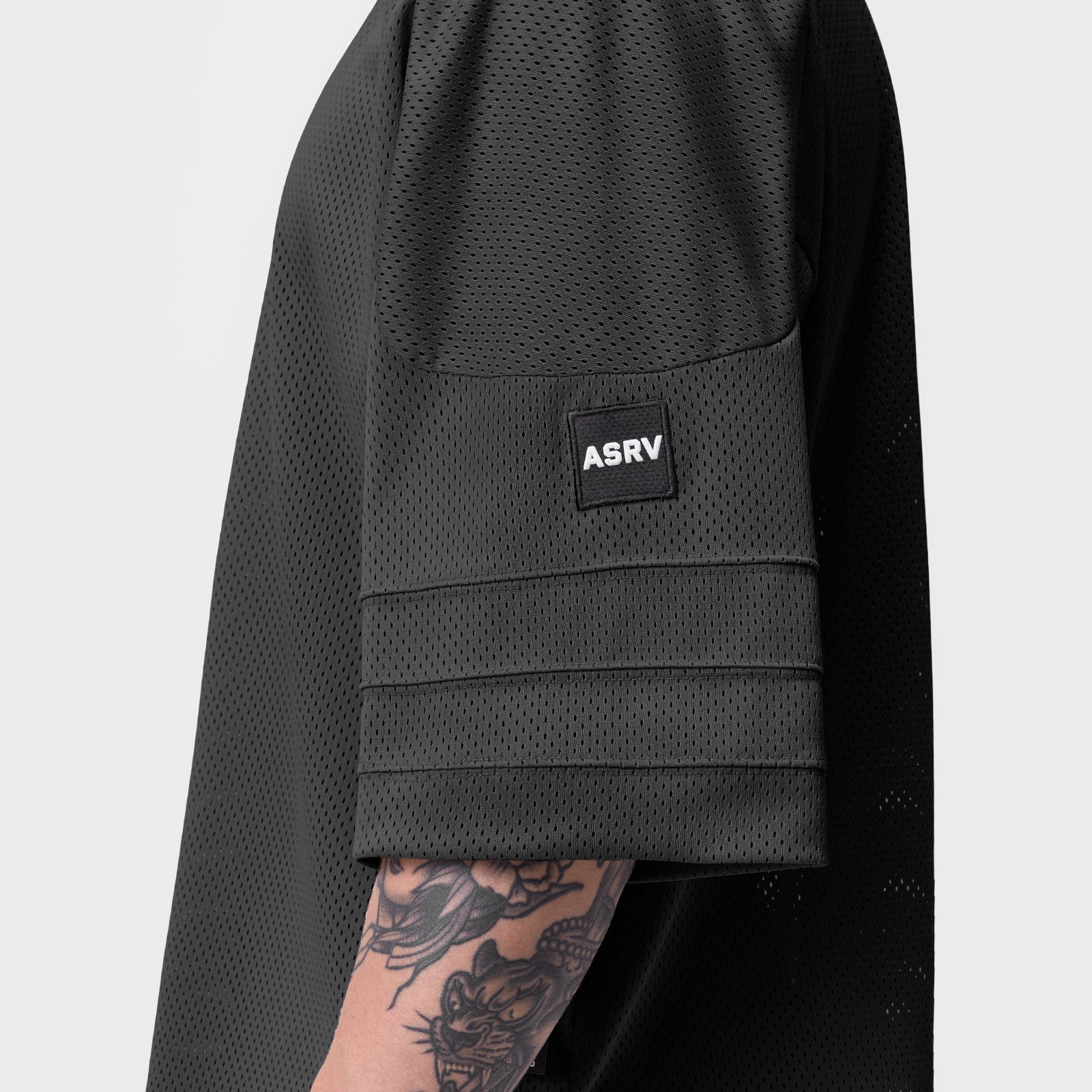 0772. SilverPlus™ Mesh Oversized Jersey - Black – ASRV